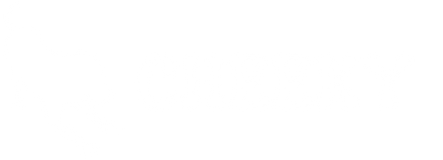 CHEEKY's full logo, white with transparent font